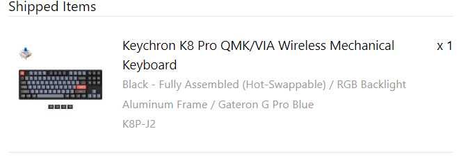 Keychron K8 Pro Keyboard64286596386946124