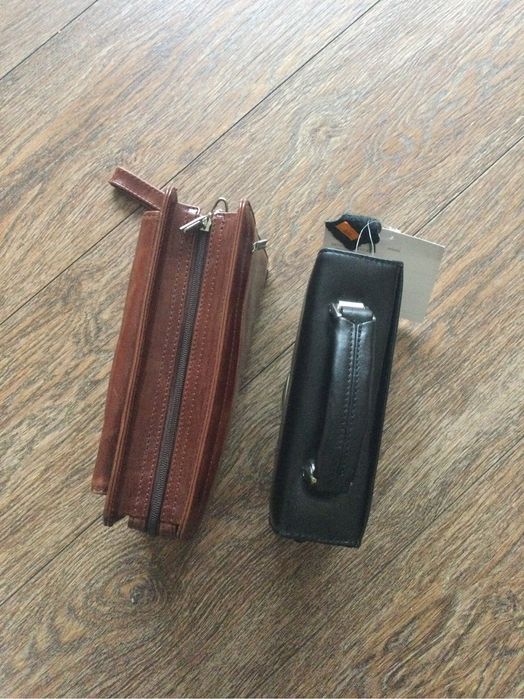 Чоловіча шкіряна сумка барсетка