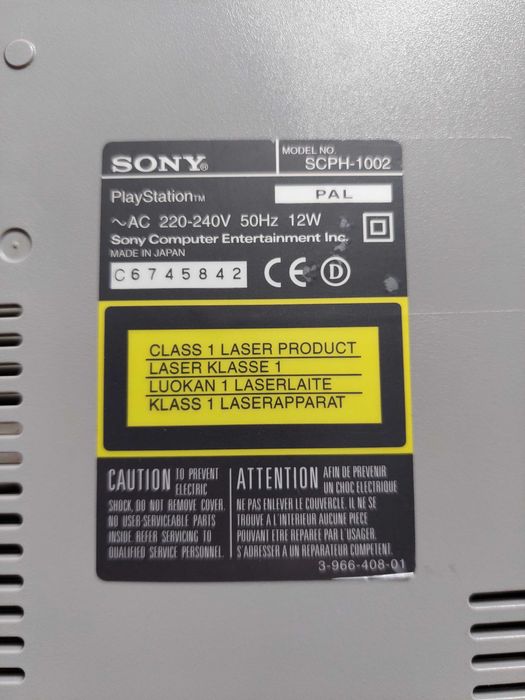 Konsola Sony Playstation 1 (SCPH-1002)