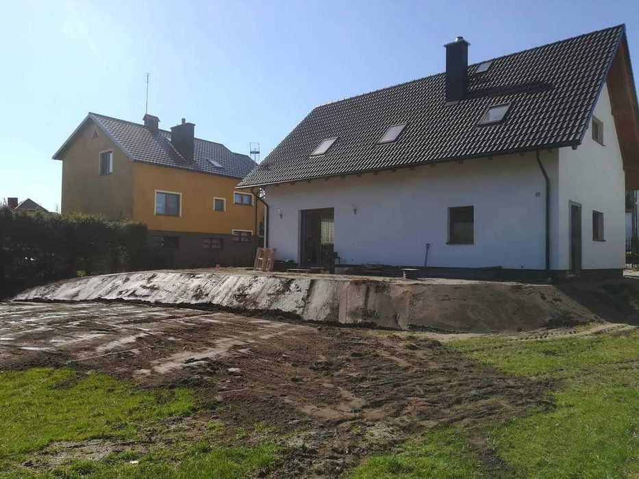 Wykopy ,Roboty Ziemne ,Koparka z rototilt