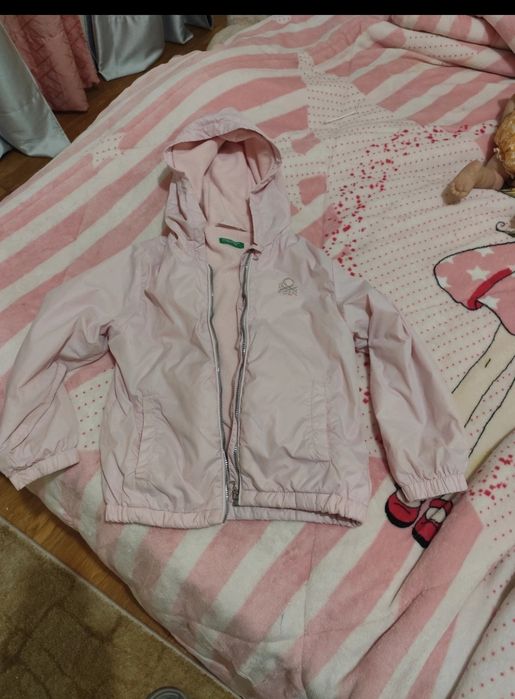 Casaco Benetton Rosa (5-6 anos)