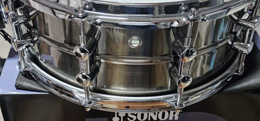 Tarola SONOR Kompressor 14x5.75" Black Nickel Brass (Latão) Nova