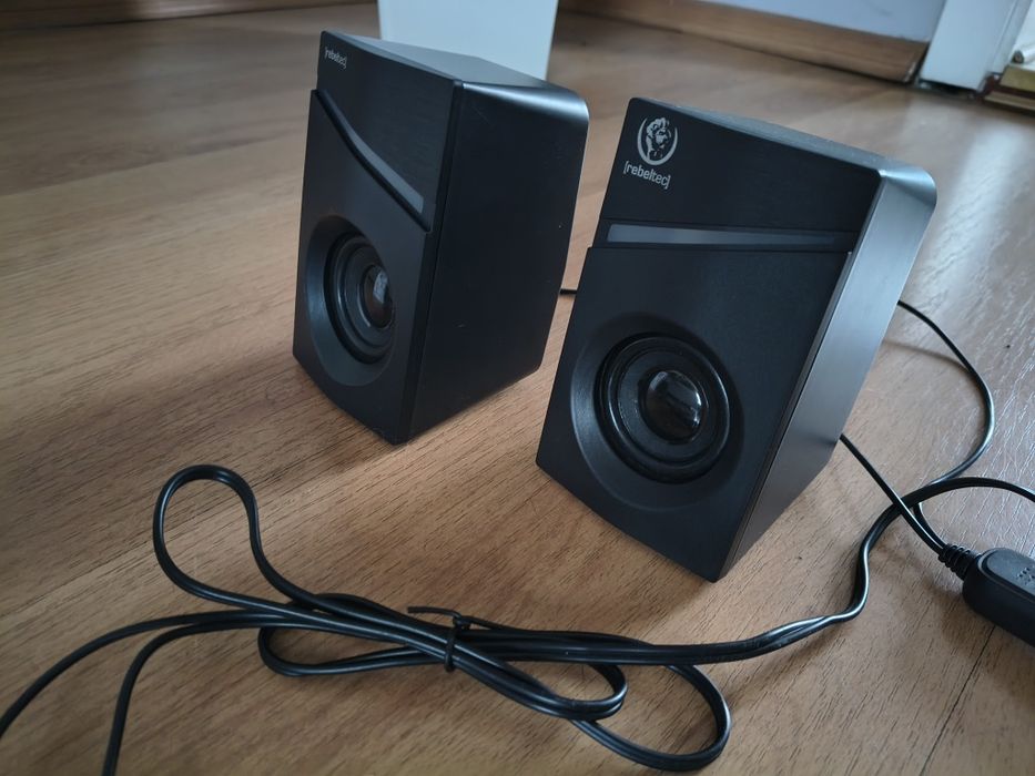 Głośniki do laptopa komputera Rebeltec 2.0 12 Watt RGB nowe gwarancja