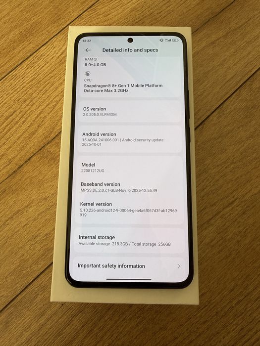 Xiaomi 12T Pro 8/256gb