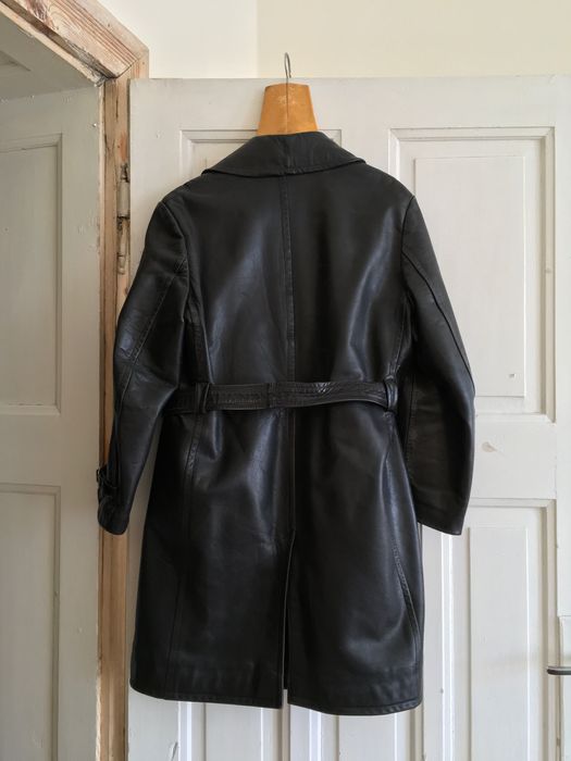 Płaszcz skóra gestapo rekonstrukcje rekwizyty