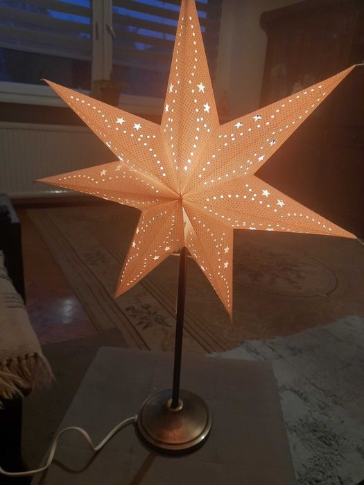 Lampa Dekoracyjna GWIAZDA ADWENTOWA STOJĄCA 65cm cena za 2szt