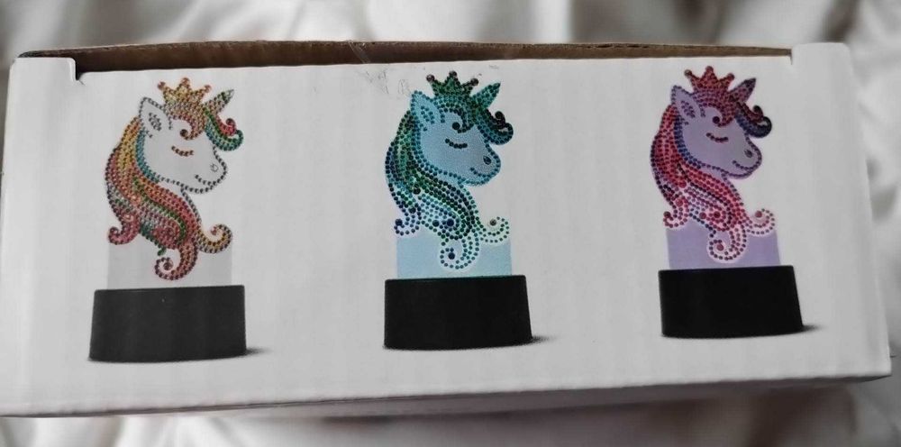 malowanie diamentami - kreatywna lampka jednorożec + gratis