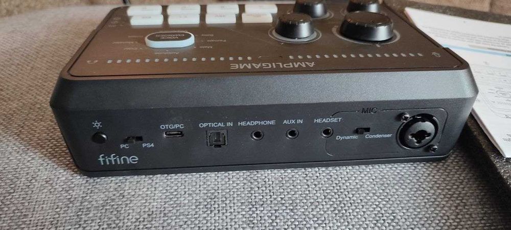 Звукова карта/Мікшерний пульт Fifine SC8 Black