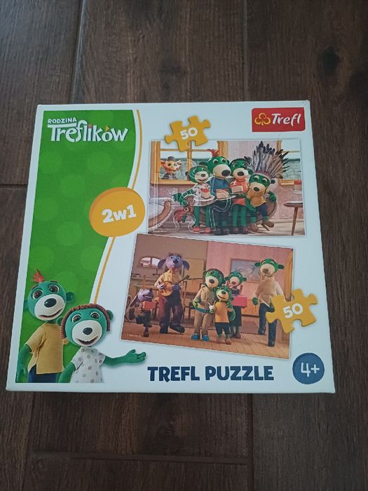 Puzzle Trefl 2w1 2x50 elementów Rodzinna Treflików
