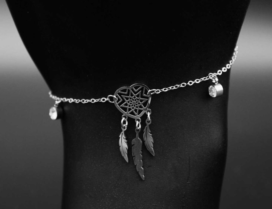 Bransoletka-Łapacz snów SERCE