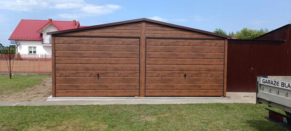 Garaz blaszak 6x5.80 orzech mat