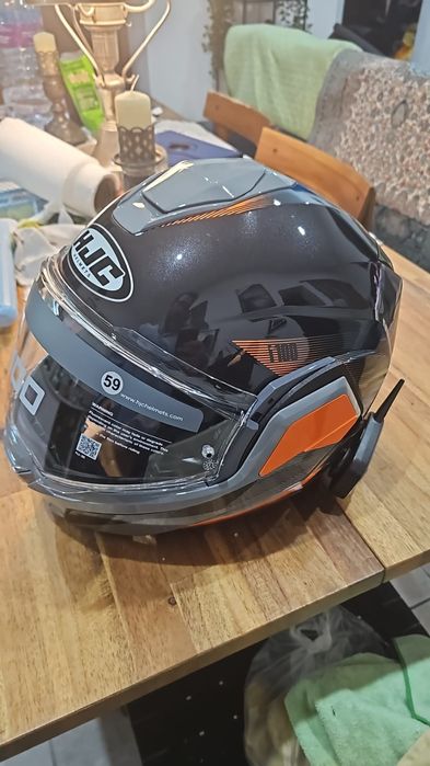 Capacete ihjc i100 com intercomunicador novo