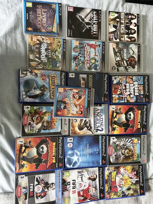 Jogos PS2 e PS3 - Ótimo estado