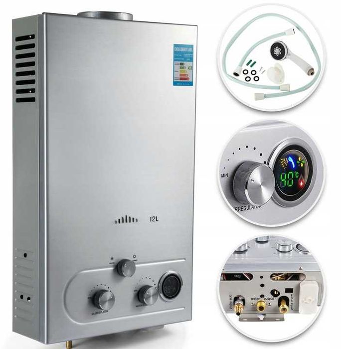 Przepływowy podgrzewacz wody gazowy ( LPG) 24KW 12L/MIN