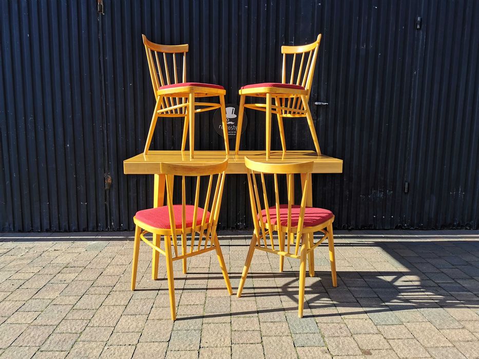 Krzesła TATRA proj. F. Jirák, Czechosłowacja '60, PRL Design, RETRO