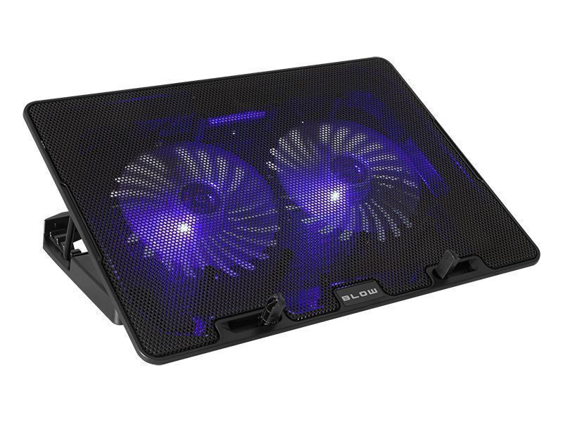 Podświetlana podstawka chłodząca pod laptop 2 wentylatory BLOW SAMBA
