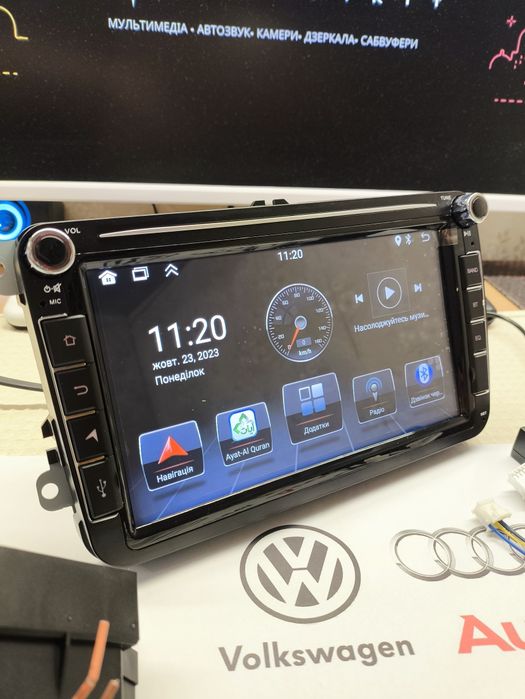 ‼️+Камера ‼️Магнитола Volkswagen Skoda Seat Golf CarPlay