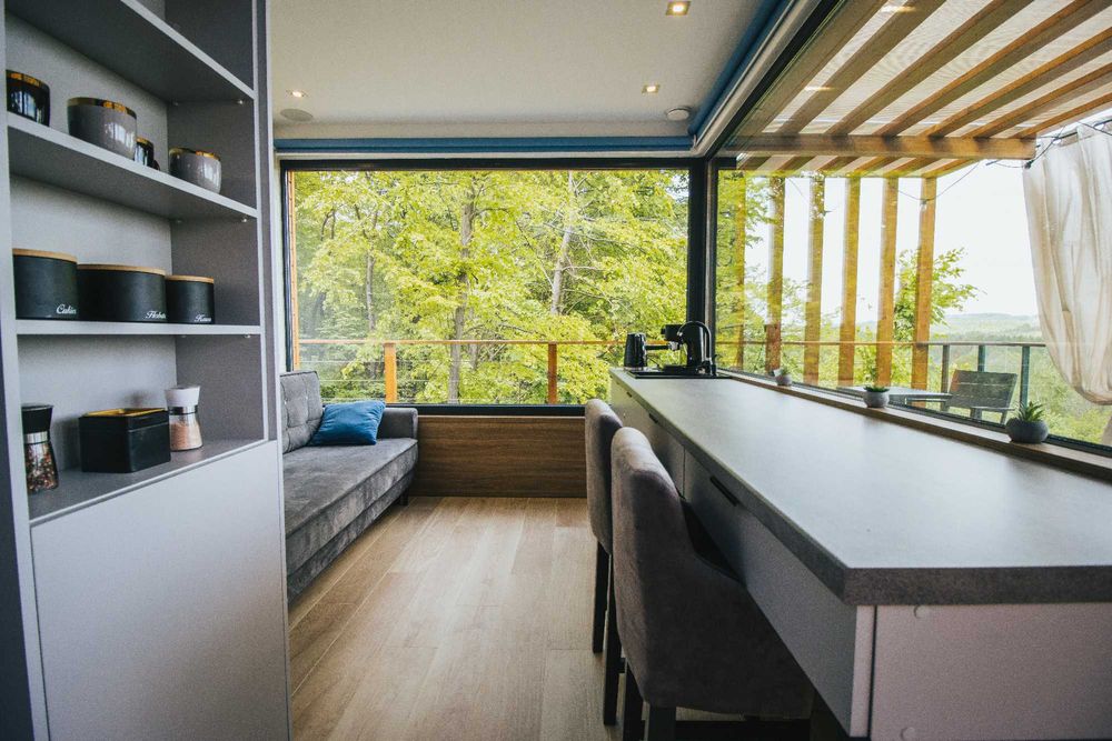 Domek na skale z jacuzzi sauna SPA na wyłączność ferie, zima