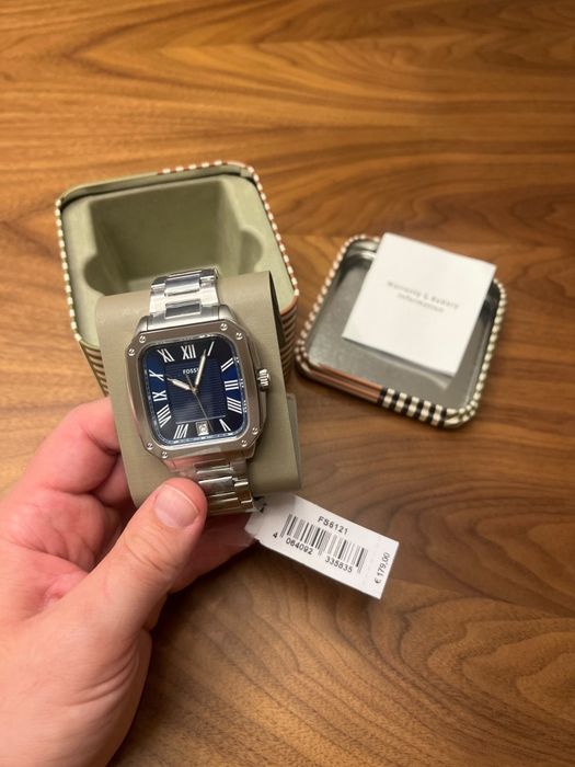 Relógio Fossil Crosby 42mm Three-Hand Date Stainless steel