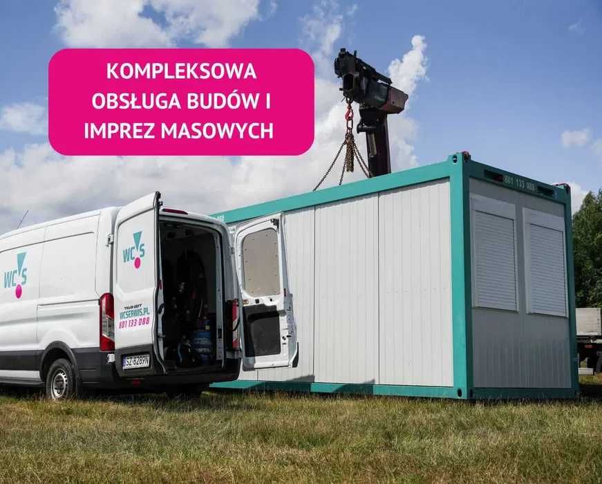 Toaleta przenośna – wynajem kabin WC na budowę i eventy | Mszczonów