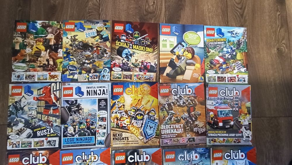 Gazetki czasopisma Lego Life i Lego Club 19 sztuk