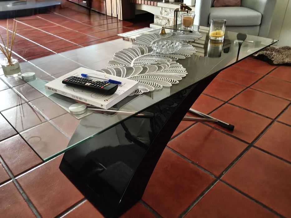 Mesa centro vidro