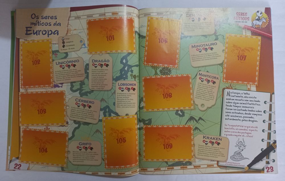 caderneta Grande álbum do Mundo Animal 2013  sem colagens