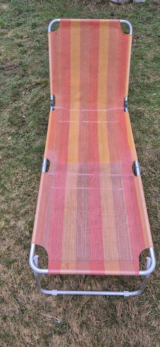 Łóżko polowe plażowe leżak 188 x 62cm lekkie