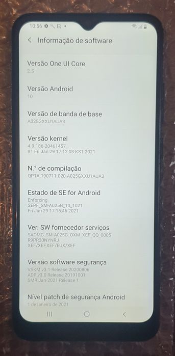 Telemóvel smartfone android Samsung A02S