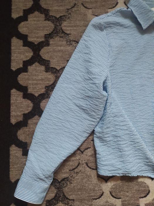 Koszula z długim rękawem w paski wiązana u dołu H&M nowa