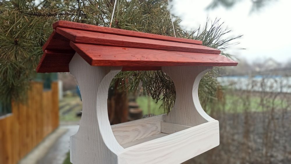 Кормушка для птиц, деревянная.ОЛХ доставка.