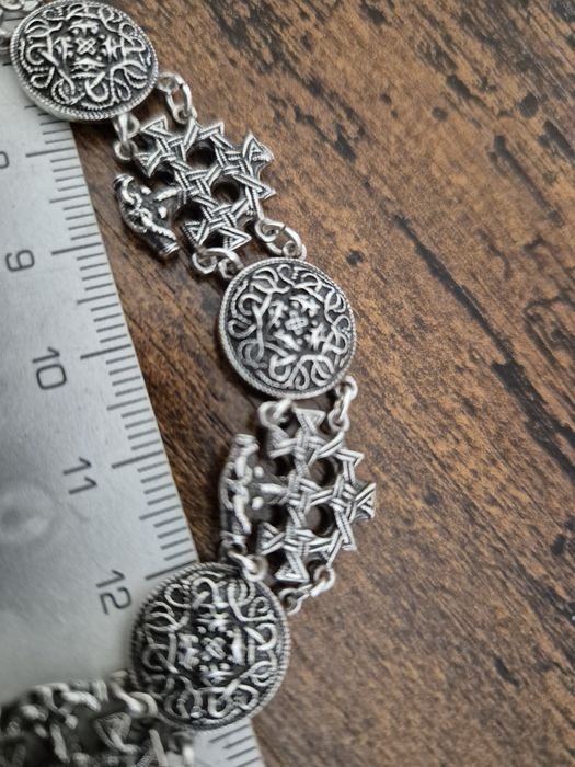 Bransoleta srebro 925 wzór orientalny