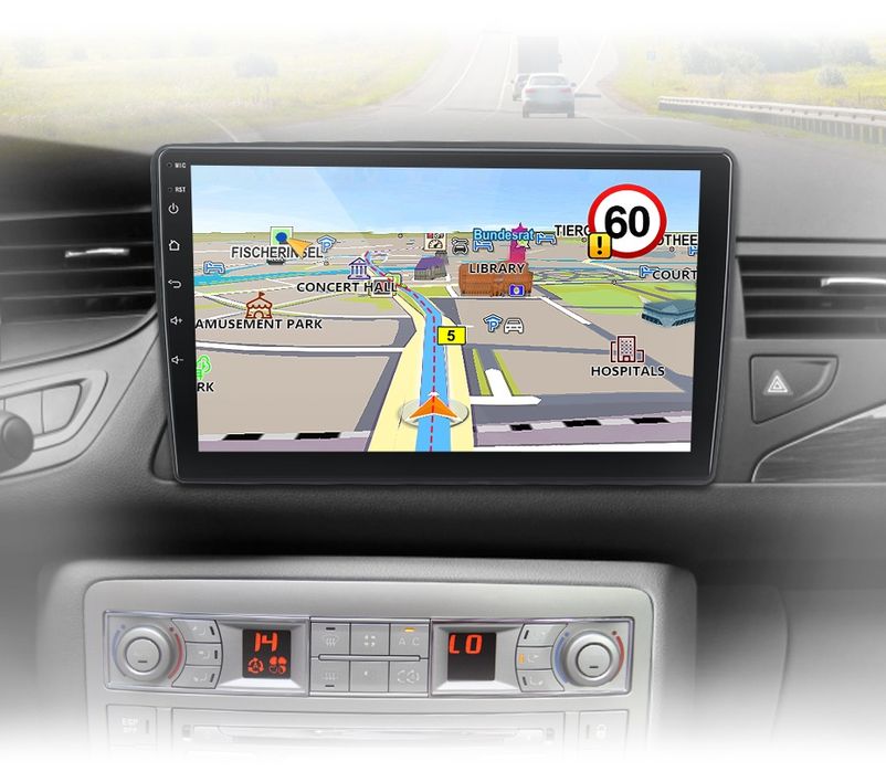 Rádio 10" android Citroen C5 2008 a 2017 CARPLAY WIFI GPS 2/32GB Novo