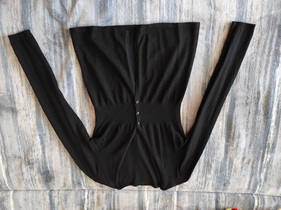 Sweter bawełniany czarny s