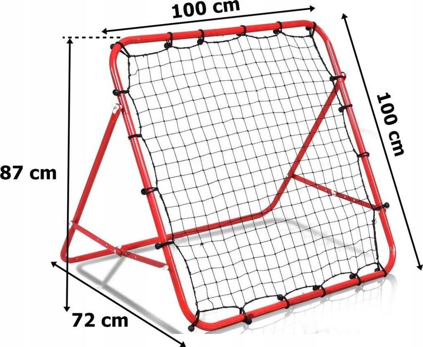 Bramka treningowa piłkarska Bouncer 100x100 cm ze stojakiem