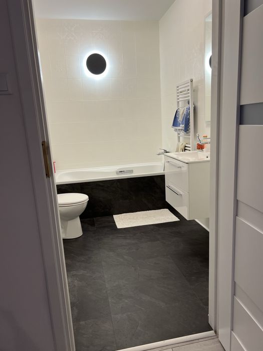 Płytki winylowe czarny marmur „na klik” *Gdynia Redłowo*