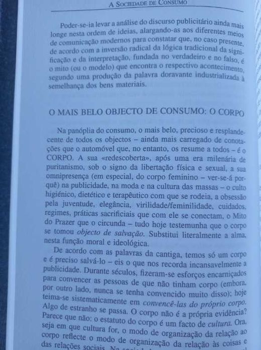 A Sociedade de Consumo - Jean Baudrillard