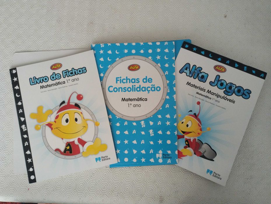 Pasta Alfa - Livro de fichas Matemática 1ºano