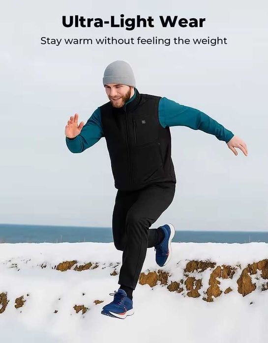 Жилет з підігрівом KEMIMOTO з акумулятором 10000mAh та додатком