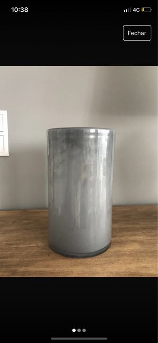 Jarra cinzenta floreira flores