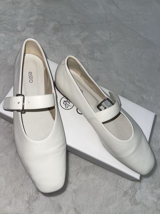 Балетки шкіряні натуральні мері джейн Estro