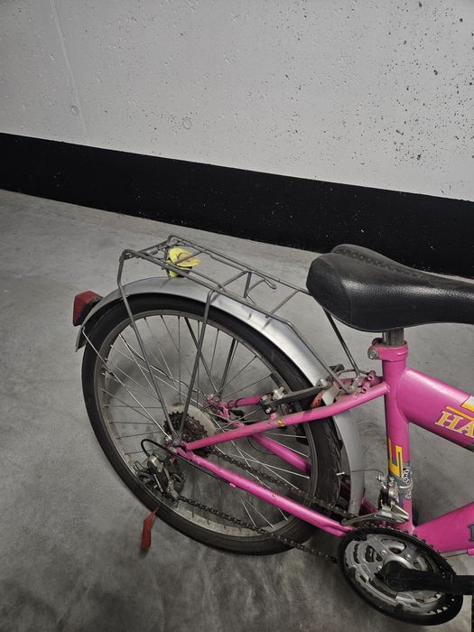 Dziecięcy rower z przerzutkami i bagażnikiem koła 24 cali