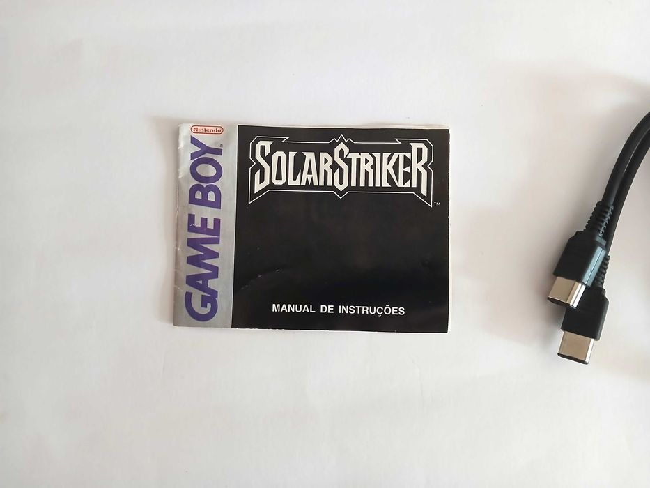1990s Nintendo Manual Original SolarStriker "Chaves Feist Lda" e Cabo DMG.04