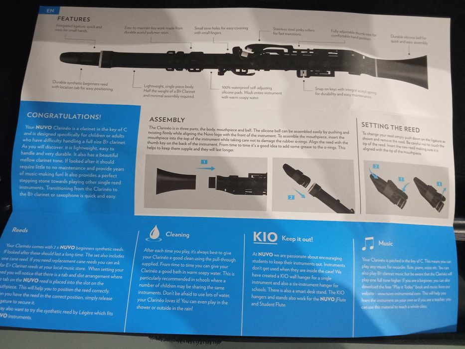 Clarineo -aprendizagem clarinete como novo64173148703491122