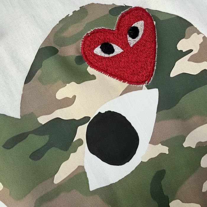 Футболка Play Comme des Garçons, Play х Bape Тишка Плей