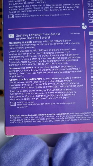 Kompresy na piersi