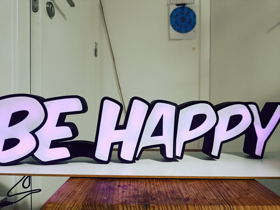 Nome com leds personalizados