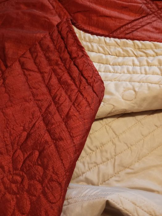 Edredom leve para cama grande casal 2.60x2.40 tom tijolo