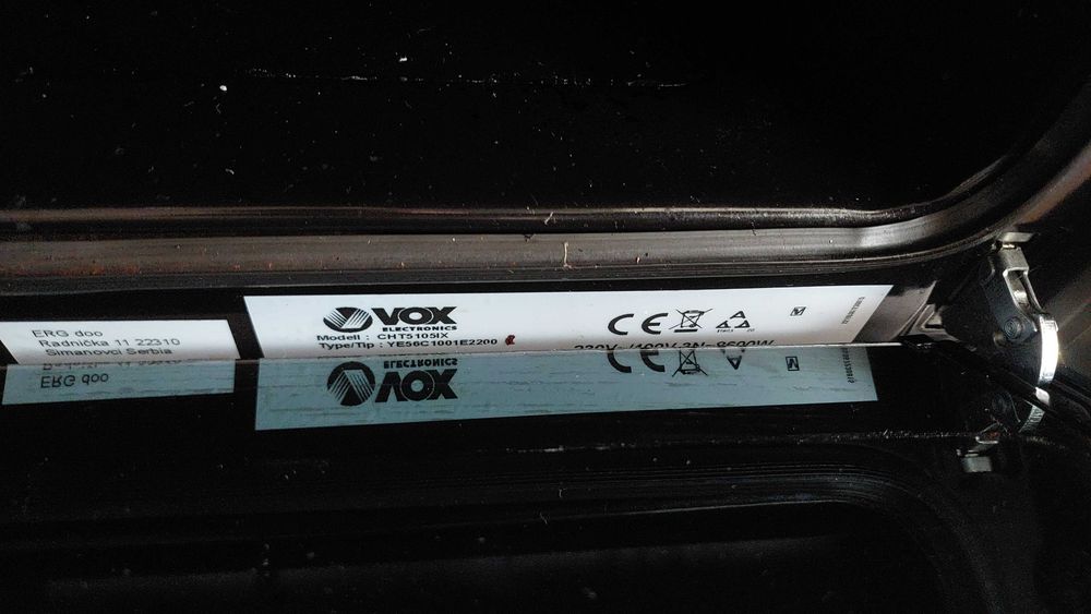 Fogão elétrico VOX 4 placas vitrocerâmicas + forno