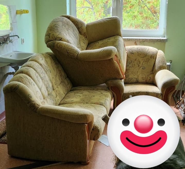 Komplet wypoczynkowy kanapa + 2 fotele